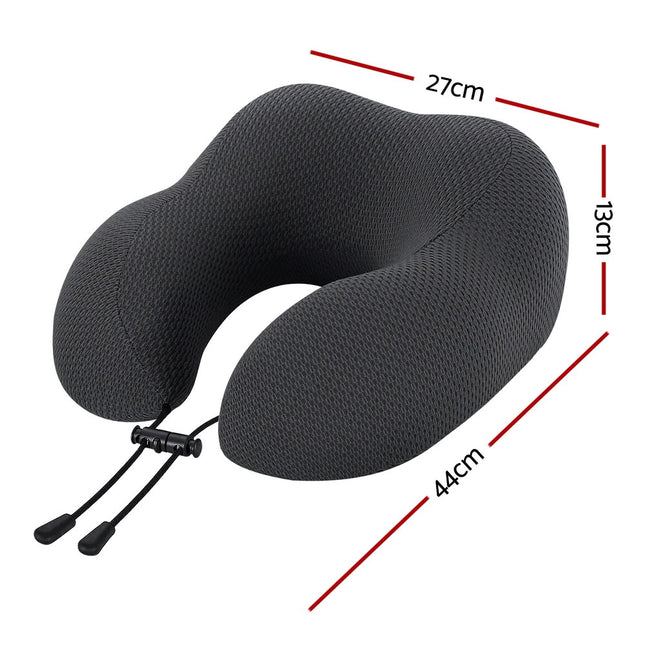 Giselle Bedding Travel Neck Pillow U-Shape Support Memory Foam Plane Car Cushion 2