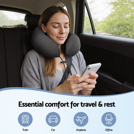Giselle Bedding Travel Neck Pillow U-Shape Support Memory Foam Plane Car Cushion 4