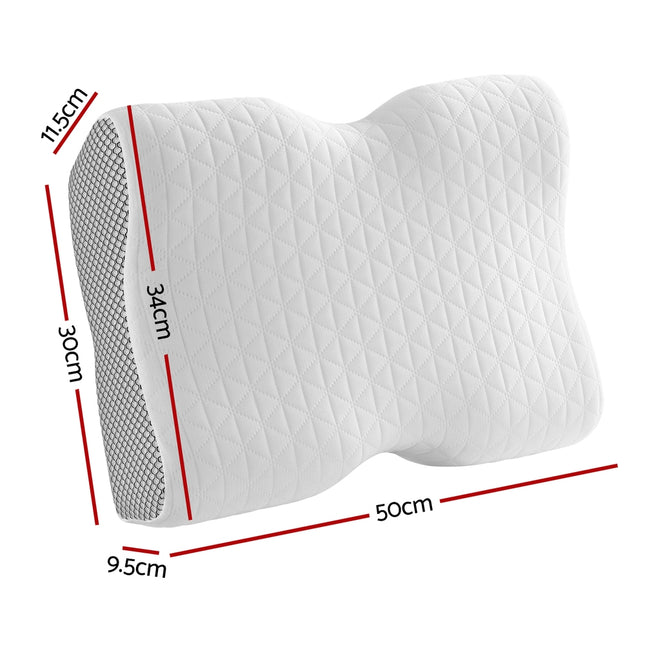 Giselle Memory Foam Pillow Contour Neck 2