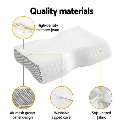 Giselle Memory Foam Pillow Contour Neck 5