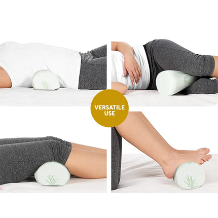 Giselle Bedding Memory Foam Neck Roll Pillow Bamboo Cover 6