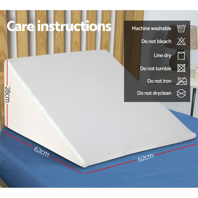 Giselle Bedding Wedge Pillow White 2