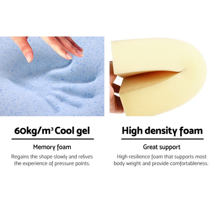 Giselle Bedding Wedge Pillow White & Blue 5