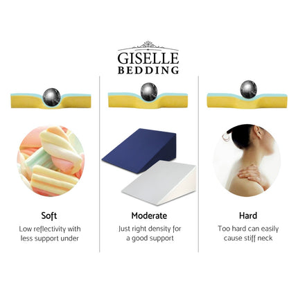 Giselle Bedding Wedge Pillow White & Blue 6
