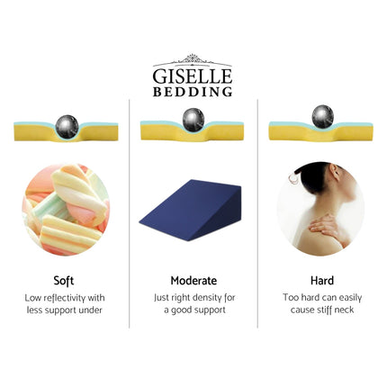 Giselle Bedding Wedge Pillow Blue Twin Pack 6