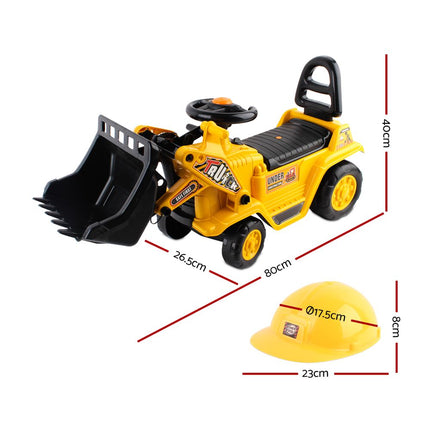 Keezi Ride On Car Toys Kids Excavator Bulldozer Sandpit Digger Car Pretend Play 2