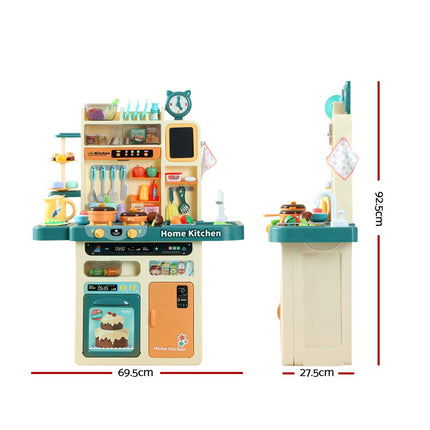 Keezi Kids Kitchen Pretend Play Set Cooking Sound Steam Light Function 2