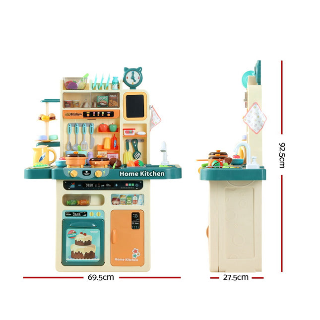 Keezi Kids Kitchen Pretend Play Set Cooking Sound Steam Light Function 2
