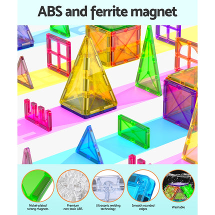 Keezi 100pcs Kids Magnetic Tiles Blocks Building Educational Toys Children Gift 5