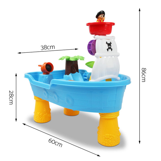 Keezi Kids Sandpit Pretend Play Set Sand Water Table Outdoor Beach Toy Children 2