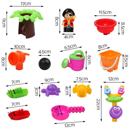 Keezi Kids Sandpit Pretend Play Set Sand Water Table Outdoor Beach Toy Children 3