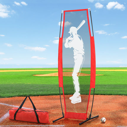 Everfit Baseball Net Pitching Kit with Stand Rebound Net Training Aid 7