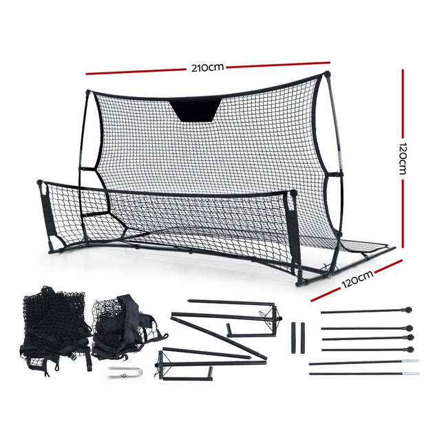 Everfit 2.1m Football Soccer Net Portable Goal Net Rebounder Sports Training 2