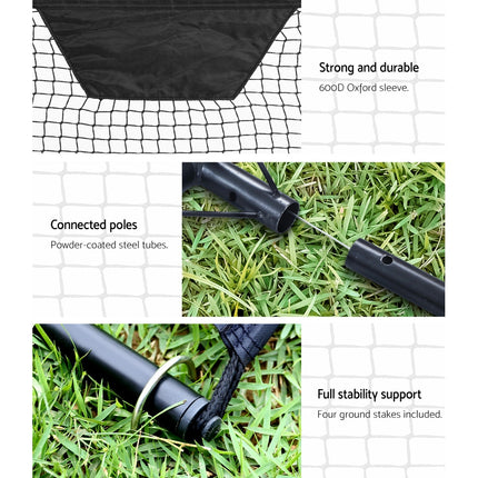 Everfit 2.1m Football Soccer Net Portable Goal Net Rebounder Sports Training 4