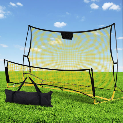 Everfit 2.1m Football Soccer Net Portable Goal Net Rebounder Sports Training Yellow 7