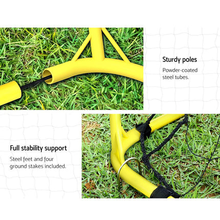 Everfit 2.4m Football Soccer Net Portable Goal Net Rebounder Sports Training 4