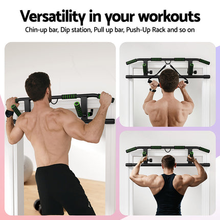 Multi-Grip Pull Up Bar Doorway Chin Up Horizontal Bar Home Gym Workout 101cm Length 4