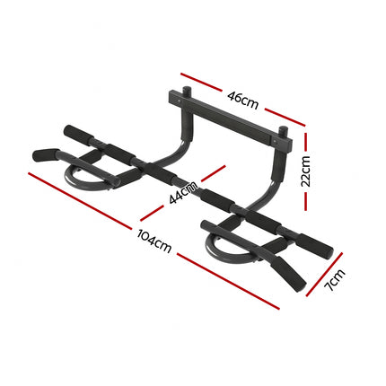 Everfit Pull Up Bar 104CM Doorway Chin Up Horizontal Bar Gym 2