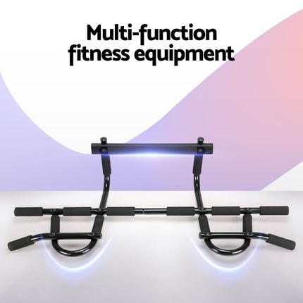Everfit Pull Up Bar 104CM Doorway Chin Up Horizontal Bar Gym 5