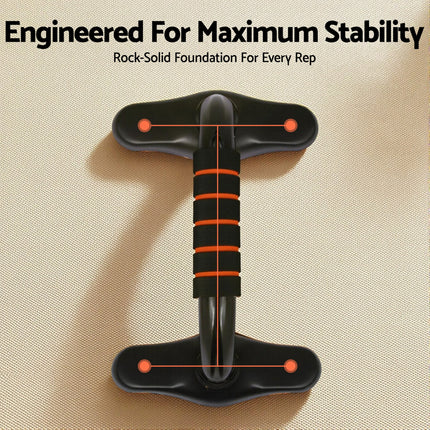 Everfit Push Up Bars Stands Parallel Handles Home Gym Fitness Strength Training 6