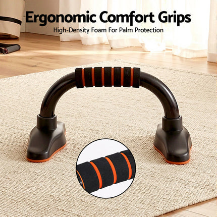 Everfit Push Up Bars Stands Parallel Handles Home Gym Fitness Strength Training 7