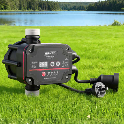 GIANTZ Digital Water Pump Controller 16A 1.5kW Max High Power Pressure Switch Adjustable 10Bar IP65 7