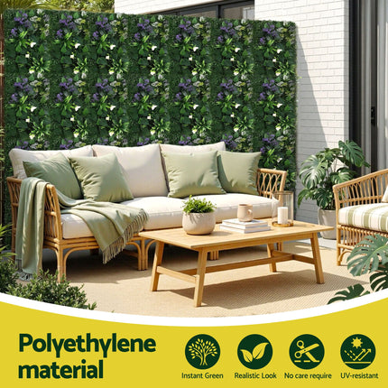 Gardeon 4PCS Artificial Plant Wall Panels 40X60CM Boxwood Panel Hedge Grass Backdrop Backyard Green Decor 4