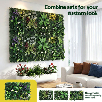 Gardeon 4PCS Artificial Plant Wall Panels 40X60CM Boxwood Panel Hedge Grass Backdrop Backyard Green Decor 6