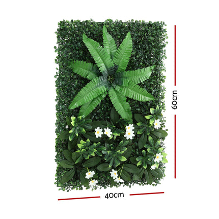 Gardeon 4PCS Artificial Plant Wall Panels 40X60CM Boxwood Panel Leaf Backdrop Backyard Green Decor 2