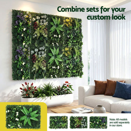 Gardeon 4PCS Artificial Plant Wall Panels 40X60CM Boxwood Panel Leaf Backdrop Backyard Green Decor 6