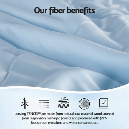 Giselle Tencel Quilt 200GSM Summer Quilts Comforter Doona Light Weight Soft Throw Blanket King 4