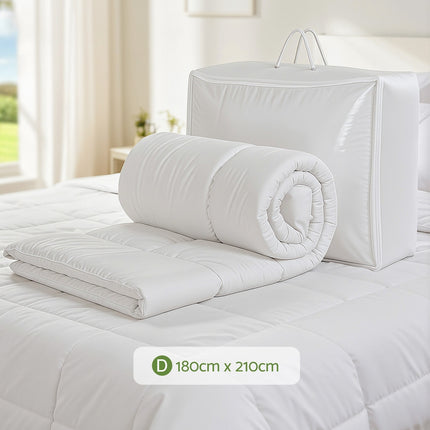 Giselle Bedding 200GSM Bamboo Quilt Summer Quilts All Season Doona Duvet Lightweight Double 3