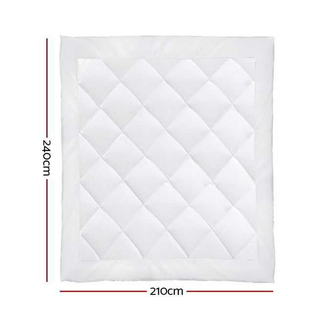 Giselle Bedding 800GSM Microfibre Bamboo Quilt King 2