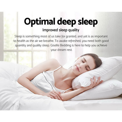 Giselle Bedding 800GSM Microfibre Bamboo Quilt King 3