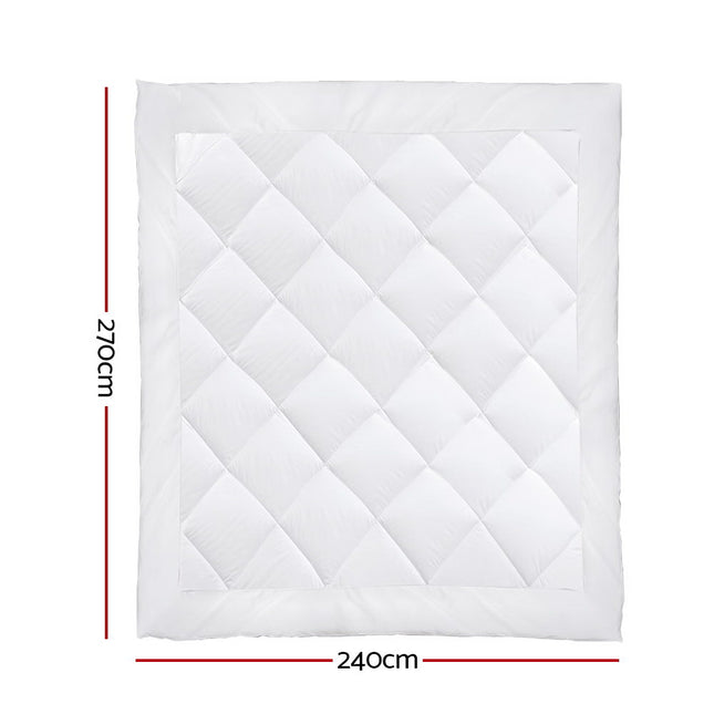 Giselle Bedding 800GSM Microfibre Bamboo Quilt Super King 2
