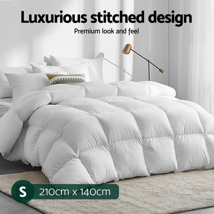 Giselle Bedding 700GSM Duck Down Feather Quilt Duvet Doona Winter Blanket Single 2