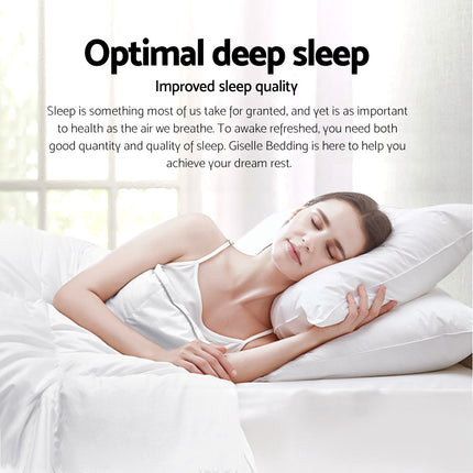 Giselle Bedding 700GSM Duck Down Feather Quilt Duvet Doona Winter Blanket Single 4
