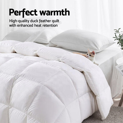Giselle Bedding 700GSM Duck Down Feather Quilt Duvet Doona Winter Blanket Single 6