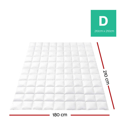 Giselle Bedding 700GSM Goose Down Feather Quilt Double 2