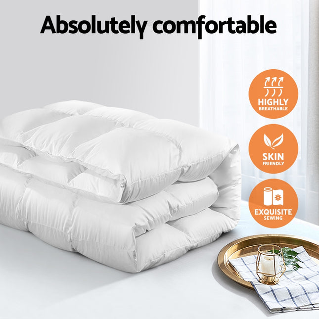 Giselle Bedding 700GSM Goose Down Feather Quilt King 2