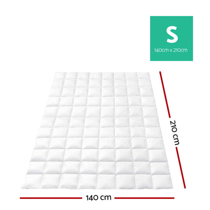 Giselle Bedding 700GSM Goose Down Feather Quilt Single 2