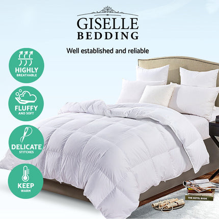 Giselle Bedding 700GSM Goose Down Feather Quilt Single 4