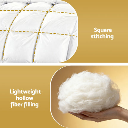 Giselle Bedding Double Size 400GSM Microfiber Quilt All Season Duvet Quilts Comforter Winter Summer 6