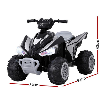 Rigo Kids Ride On Car ATV Quad Motorbike Electric Outdoor Toys 12V Black 2