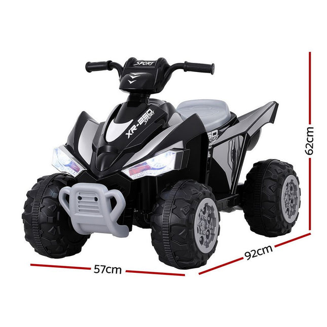 Rigo Kids Ride On Car ATV Quad Motorbike Electric Outdoor Toys 12V Black 2