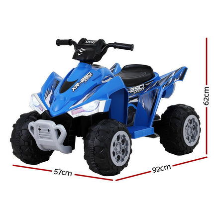 Rigo Kids Ride On Car ATV Quad Motorbike Electric Outdoor Toys 12V Blue 2