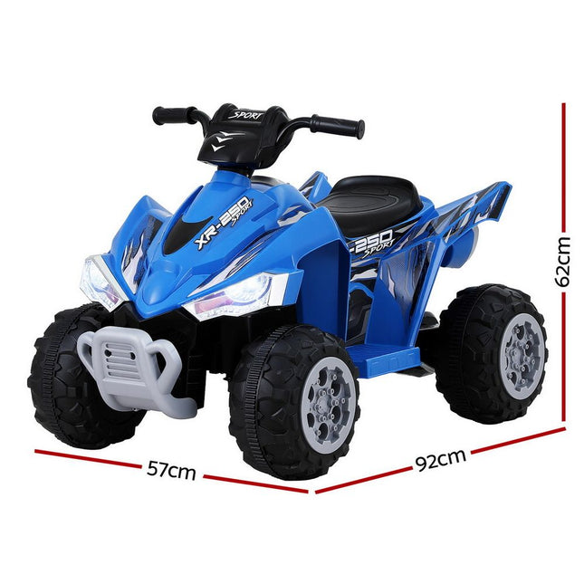 Rigo Kids Ride On Car ATV Quad Motorbike Electric Outdoor Toys 12V Blue 2