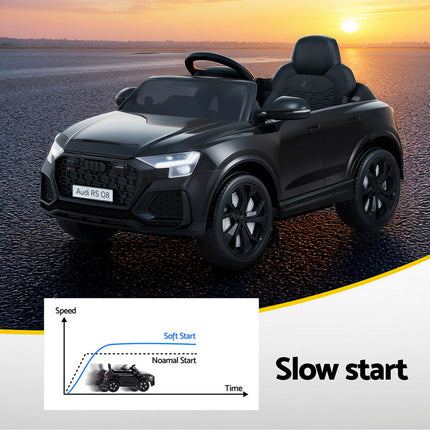 Kids Ride On Car Licensed RSQ8 Electric Toy Black Remote 12V Cars Black 6