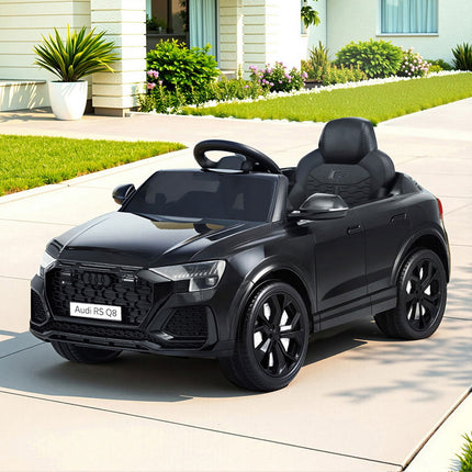 Kids Ride On Car Licensed RSQ8 Electric Toy Black Remote 12V Cars Black 9
