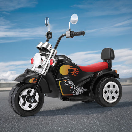 Rigo Kids Ride On Car Motorcycle Motorbike Electric Toys Horn Music 6V Black 4